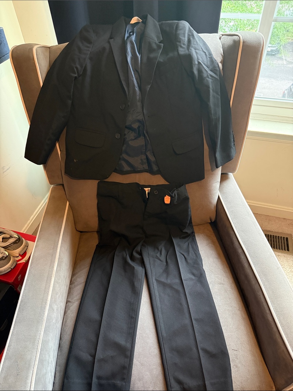 Cat & Jack Black Kids Matching Suit Jacket and Trousers